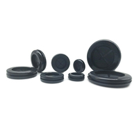 Bouchons d'oeillets en caoutchouc de silicone de haute qualité, joint noir, œillets de câblage, customisation