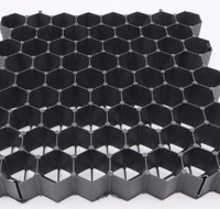 Système de renforcement du sol routier en béton de 5 cm de hauteur, pavés en grille alvéolaire en polypropylène de taille 500*500, écologiques