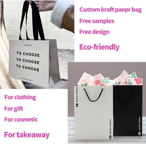 Bolsas de Papel Kraft Personalizadas, Económicas, Ecológicas, con Marca Personalizada, para Café, Comida para Llevar, Almuerzo en Restaurantes - Product Image 3