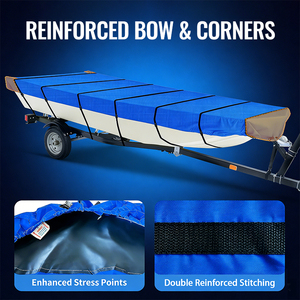 Housse de protection pour <span class=keywords><strong>bateau</strong></span> en <span class=keywords><strong>toile</strong></span> robuste 600D, imperméable et anti-UV, pour kayak et <span class=keywords><strong>bateau</strong></span>, fournisseur d'usine - Product Image 5