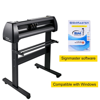 Plotter de corte de impresora de alimentación de papel de 28 pulgadas y 870mm, máquina cortadora de vinilo semiautomática, 3 cuchillas, pantalla LCD, Software de Windows