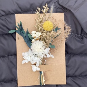 Mini corsage bohème en herbe de la pampa stabilisée, arrangement moelleux et durable, décoration d'intérieur, décoration de table pour Noël et Pâques, décoration de boîte aux lettres - Product Image 6