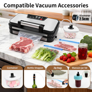 Máquina Selladora al Vacío de Alimentos OEM de 95KPa con Función de Inflado de Aire (Soplado), Sellado Doble, Bandeja de Goteo Extraíble y Mango de Fácil Bloqueo - Product Image 6