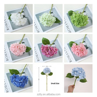 LTY Zijden Kunstmatige Hortensia's Realistische Textuur voor Bruiloft Moederdag Nieuwjaarsdecoraties Milieuvriendelijke Bloemdecoratie