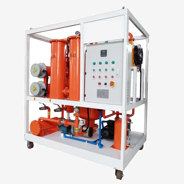 Movable black diesel decolorizing transformer oil polishing system hydraulic oil filtration machine