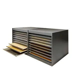 Support de présentoir en acrylique avec roulettes pour panneaux de <span class=keywords><strong>grille</strong></span> MarbleGlideUltra, logo personnalisé - Product Image 1