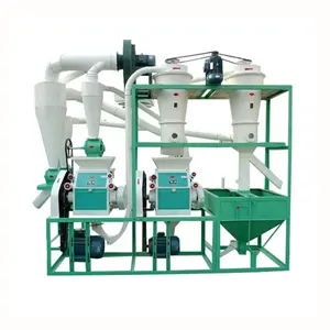 Machine de broyage de farine de blé commerciale 10 tpd moulin à rouleaux moderne moulin à maïs ligne de broyage de farine