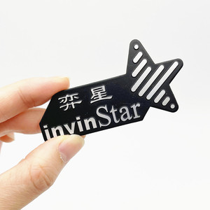 Letreros de Aluminio Anodizado Cepillado con Logotipo de Marca Personalizado Grabado en Relieve <span class=keywords><strong>WinWay</strong></span> WW-C319, Placas Metálicas para Uso en Exteriores - Product Image 4