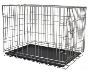 Vouwen Metalen Kratten Opvouwbare Draad Mesh Pallet Opslag Kooi Voor Honden