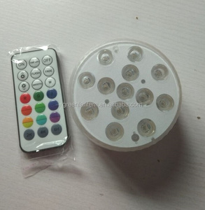 13LED with Sucker IR Remote Battery Operated RGB Underwater <strong>Light</strong> LED Submersible Waterproof <strong>Light</strong> <strong>for</strong> <strong>Vase</strong> Wedding Party - Product Image 1