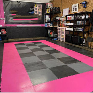 좋은 품질과 내구성 내구성 지게차 창고 워크샵 PVC 타일 차고 바닥 타일 고무 바닥 타일 - Product Image 5