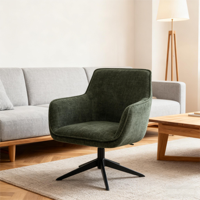 Chaise pivotante de luxe confortable, chaise de bureau moderne minimaliste mobile pour la réception d'hôtel et le bureau à domicile