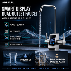 Purificador de Agua RO Eléctrico de 100G, sin Tanque, Bajo <span class=keywords><strong>Fregadero</strong></span>, <span class=keywords><strong>Grifo</strong></span> Negro de Lujo, Agua Mineral Alcalina Snow Mountain, con Pantalla TDS - Product Image 5
