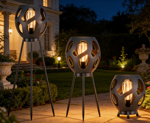 Ensemble <span class=keywords><strong>de</strong></span> lampes solaires multifonctionnelles pour l'extérieur, <span class=keywords><strong>lampe</strong></span> <span class=keywords><strong>de</strong></span> table au sol, <span class=keywords><strong>lampe</strong></span> <span class=keywords><strong>de</strong></span> <span class=keywords><strong>jardin</strong></span> en métal, projection d'ombres, décoration <span class=keywords><strong>de</strong></span> pelouse et <span class=keywords><strong>de</strong></span> chemin - Product Image 2