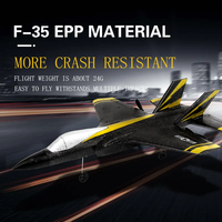Avion télécommandé F35 en mousse EPP électrique, 2 canaux, 120 m, pour enfants et adultes