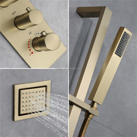 HIDEEP Jiangmen 2023 nouveau 36*12 pouces musique Led pommeau de douche pluie cascade colonne d'eau robinet de douche thermostatique