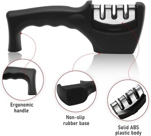 Bán Sỉ Phụ Kiện Dao Nhà Bếp 4 Trong 1 Dụng Cụ Mài Dao Chuyên Nghiệp 3 Giai Đoạn Giúp Phục Hồi Lưỡi Đánh Bóng - Product Image 2