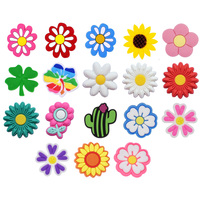 Vente chaude Designer Pvc & Rubber Décorations De Chaussures De Luxe Fleur Chaussure Charmes Pour Femmes Mignon Accessoires Pour Sabots