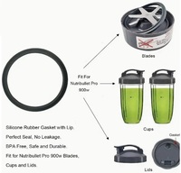 Anneaux d'étanchéité en caoutchouc de silicone pour les séries Nutribullet Blender 900W et 600W