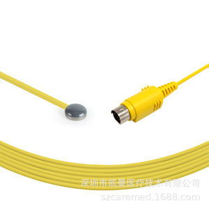 Compatible con el sensor de temperatura corporal ATOM, sonda de temperatura superficial repetible, conector amarillo, para recién nacidos, 3.0M. - Product Image 3