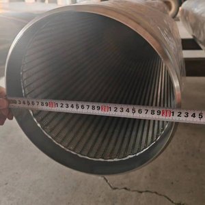Écrans en fil <span class=keywords><strong>de</strong></span> fer torsadé <span class=keywords><strong>de</strong></span> 8, 9, 10 et 12 pouces, type Johnson Pipe, pour le forage <span class=keywords><strong>de</strong></span> puits d'eau et le filtrage - Product Image 4