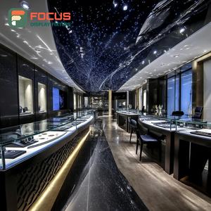 High Visibility Jewelry Retail Display System Laminated Finish Commercial Store Display Cabinet - Product Image 3