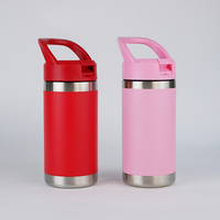 Nouveau flacon thermos en métal de 18 oz isolé sous vide en acier inoxydable avec couvercle à poignée Chug