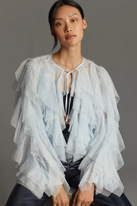 Camicetta da donna <span class=keywords><strong>in</strong></span> <span class=keywords><strong>Tulle</strong></span> semitrasparente, - Product Image 2