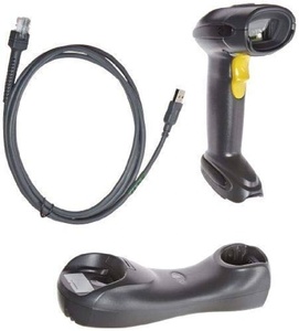 Lecteur de codes-barres 2D sans fil BT industriel portable DS6878-SR, avec support et cordon USB - Product Image 2