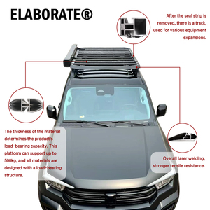 <span class=keywords><strong>Porte</strong></span>-bagages de toit sans perçage, protection contre la rouille et la corrosion, adaptabilité multi-scénarios, extension de stockage - Product Image 2