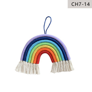 Decorazione da Parete in Macramè di Cotone Arcobaleno all'Ingrosso dalla Fabbrica Cinese - Product Image 2