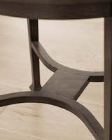 Table d'appoint minimaliste de luxe en bois massif, fabriquée à la main, pour le salon, décoration de la maison