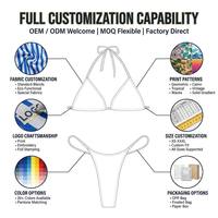 Ensemble de bikini doré abricot à col halter avec anneau décoratif et liens latéraux pour femme, maillot de bain OEM Repreve à séchage rapide pour la plage
