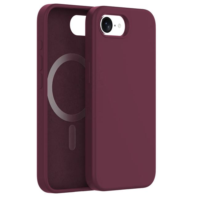 For Iphone16 E Liquid Silicone Case with Magnetic OPP Bag for Phone Cases Applicable to Brand Customized logo Luxury Phone Case