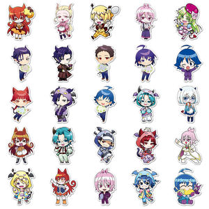 50pcs usine en gros créatif Anime périphérique vinyle imprime Mairimashita Lruma-kun autocollants pour tasses à café et livres d'images - Product Image 4