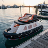 Nouveau Design Bateau Gonflable Électrique Solaire Grand Yacht Lounge Flottant pour Fêtes Bateau de Mer Maison Aquatique Catamaran Rivière Vente Personnalisée