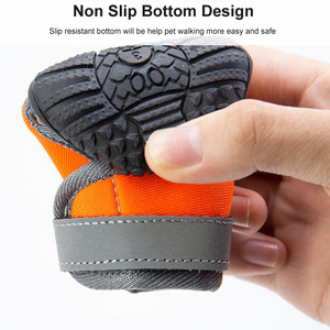 Nylon Neoprene Reflective Comfortable Pet <b>Boots</b> Sole Dog Waterproof Shoes - Product Image 5