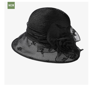 Verano Mujer Flor arco protector solar Kentucky Derby sombreros para mujer Iglesia boda playa gorra de sol - Product Image 6