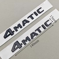 Nouvelle marque 3D ABS Chrome 4MATIC autocollants de Logo de voiture pour Mercedes C63 C200L insignes d'emblème de coffre arrière nouveau 3D ABS Chrome coffre arrière