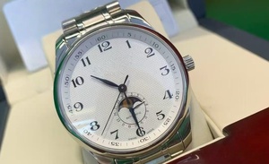 Relojes de Pulsera de Acero Inoxidable con Fase Lunar, Diseño de Moda, 42 mm, Alta Calidad, Relojes Modernos - Product Image 5