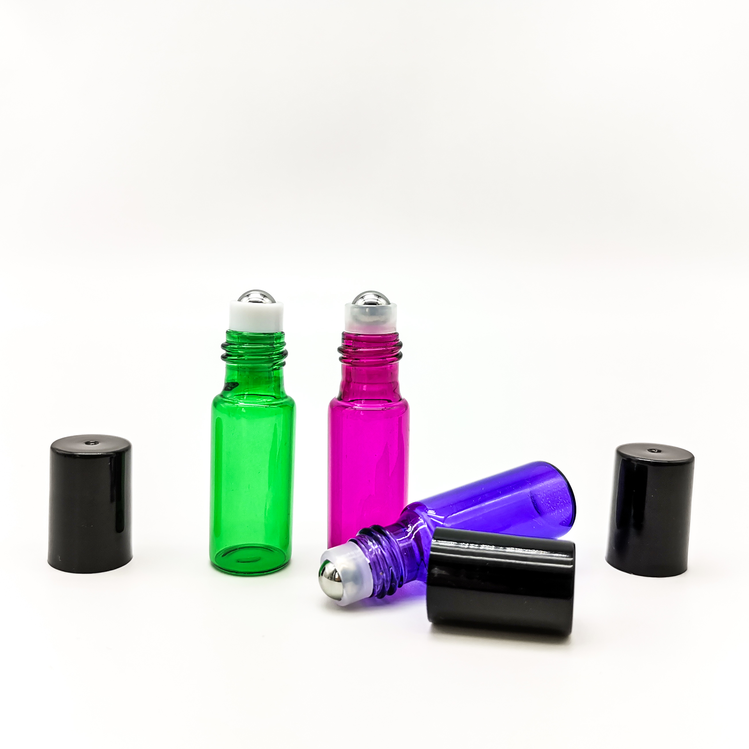 5ml 10ml Frosted Glass Roll On Bottles Refillable Empty Perfume Roller Bottles