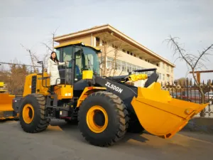 5 Toneladas Rated Capacity Front Wheel Loader ZL50GN Com Alta Qualidade E Preço Barato