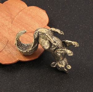 نمط الرجعية السنجاب تمثال الإبداعية النحاس الحلي مجموعة الحرف اليدوية - Product Image 5