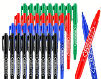 Marqueur à base d'huile, stylo contour noir, séchage rapide, stylo à base d'eau, marqueur artistique double pointe