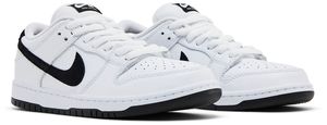 <span class=keywords><strong>Nike</strong></span> Dunk Low Pro SB Chaussures de skateboard blanches <span class=keywords><strong>et</strong></span> noires unisexes en cuir véritable à lacets avec semelle extérieure en caoutchouc - Product Image 4