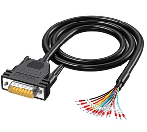 Câble d'extension série RS232 DB15 26AWG mâle, connecteur adaptateur en cuivre étamé, outil de diagnostic automobile professionnel 12V - Product Image 1