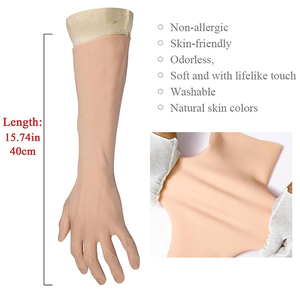 Mangas de Brazo de Silicona Realistas, Manos Falsas, Piel Suave, Imitación de Silicona, para Cosplay, Drag Queen, Crossdresser, Accesorios de Escenario - Product Image 6