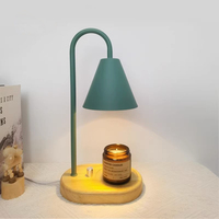Lampe chauffe-bougie parfumée sur pied, alimentée par courant alternatif, LED, en laiton et fer, taille moyenne, pour la décoration intérieure