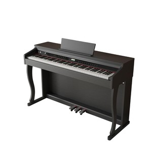 Piano numérique droit avec clavier à marteaux externe 88 touches, 3 pédales, haut-parleur intégré (4 x 25W), polyphonie 256 notes, support au sol pour - Product Image 1