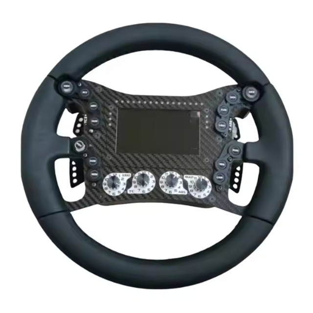 High Temperature Custom Made Forged 3k Carbon Fiber Steering Wheel for Racing Car Steering Wheel for Game Handle